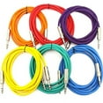 thumbnail image 1 of Seismic Audio SATRX-6 TRS Male-to-Male Cables, Multiple Colors, 6', 6-Pack, 1 of 8