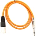 thumbnail image 1 of Seismic Audio SATRXL-M3, Orange 3' XLR Male to TRS Patch Cable, 1 of 2