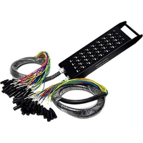 SATSS-32x1515 - 32 Channel Send XLR Splitter Snake Cable - Two 15 Foot Trunks