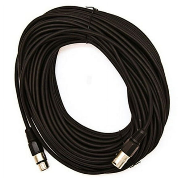 Seismic Audio SAXLX-100, Black 100 Foot XLR Microphone Cable