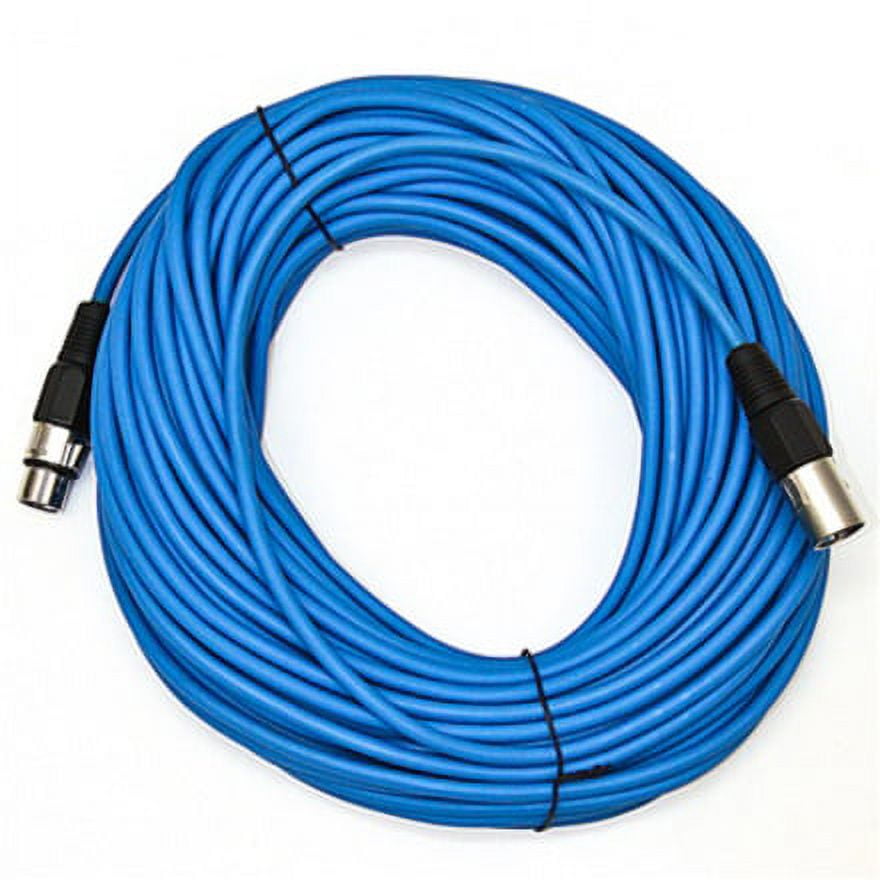Seismic Audio SAXLX-100, Blue 100 Foot XLR Microphone Cable