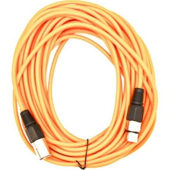 Seismic Audio SAXLX-50, Orange 50 Foot XLR Microphone Cable