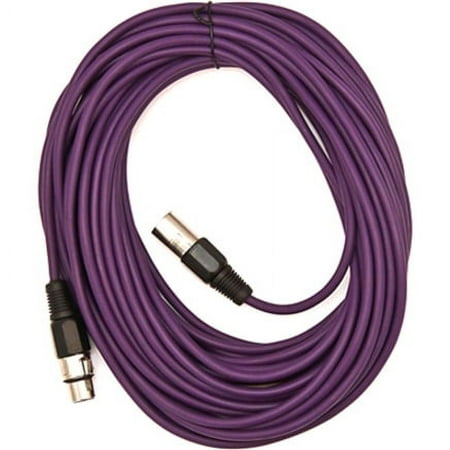 Seismic Audio SAXLX-50, Purple 50 Foot XLR Microphone Cable
