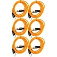 thumbnail image 1 of Seismic Audio SAXLX-6, 6 Pack of Orange 6 Foot XLR Patch Cables, 1 of 2