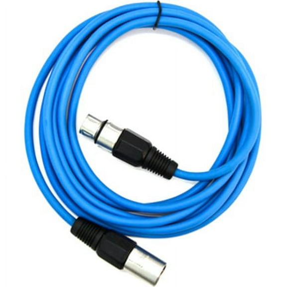 Seismic Audio SAXLX-6, Blue 6 Foot XLR Patch Cable