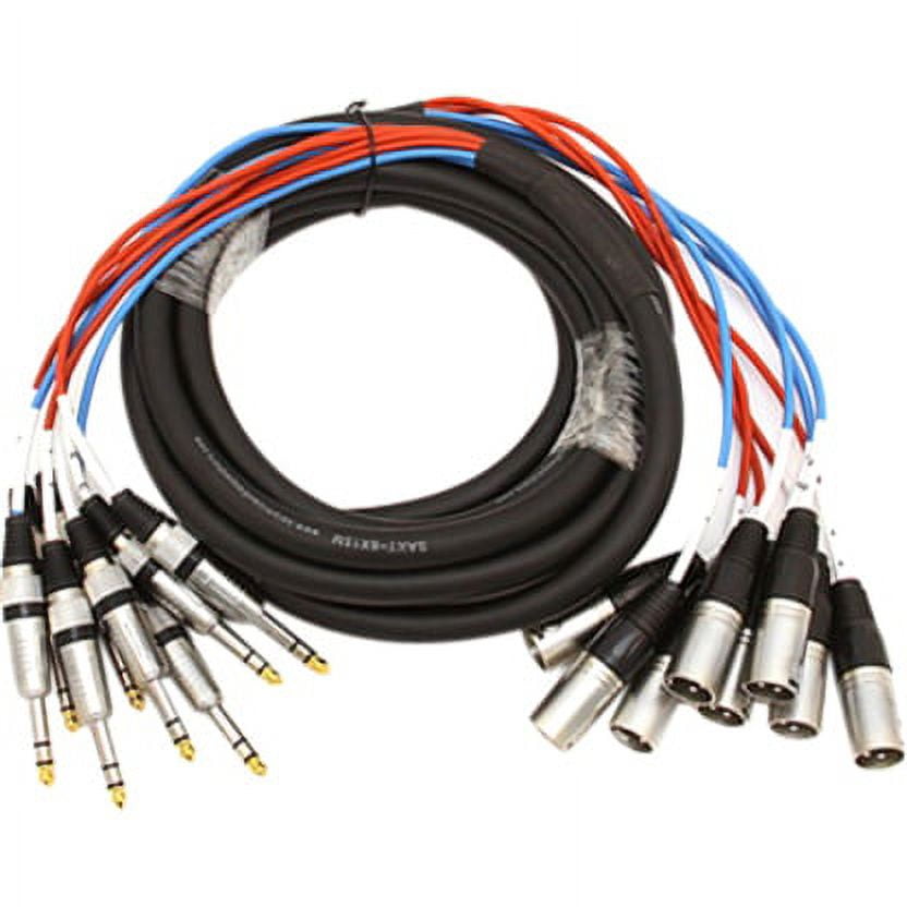 Seismic Audio SAXT-8x20M, 8 Channel 20' TRS to XLR Male