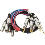 Seismic Audio SAXT-8x5M, 8 Channel 5 TRS to XLR Male