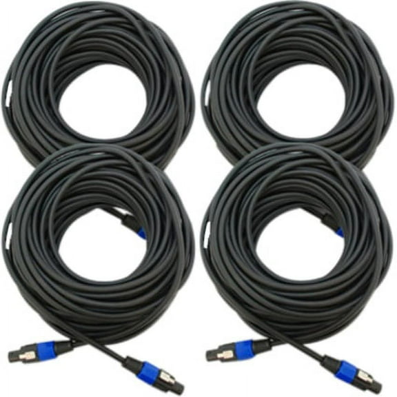 Seismic Audio TW12S100- Four Speakon to Speakon Speaker Cable 100'