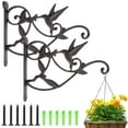 thumbnail image 1 of Seisso Iron Hanging Plant Bracket ,Versatile Mounts for Plant Hanger, Indoors and Outdoors Decorations 2 Count, 1 of 8