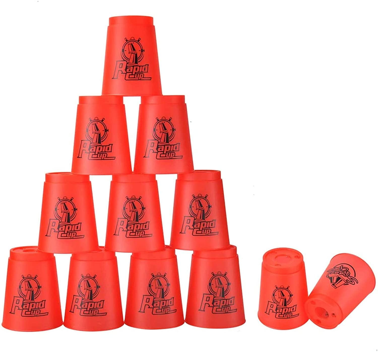 Seisso Quick Stack Cups 12 Pack Stacking Cups Classic Family