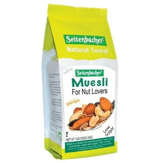 Seitenbacher Muesli for Nut Lovers Gourmet Mix - 16 oz Pack of 3