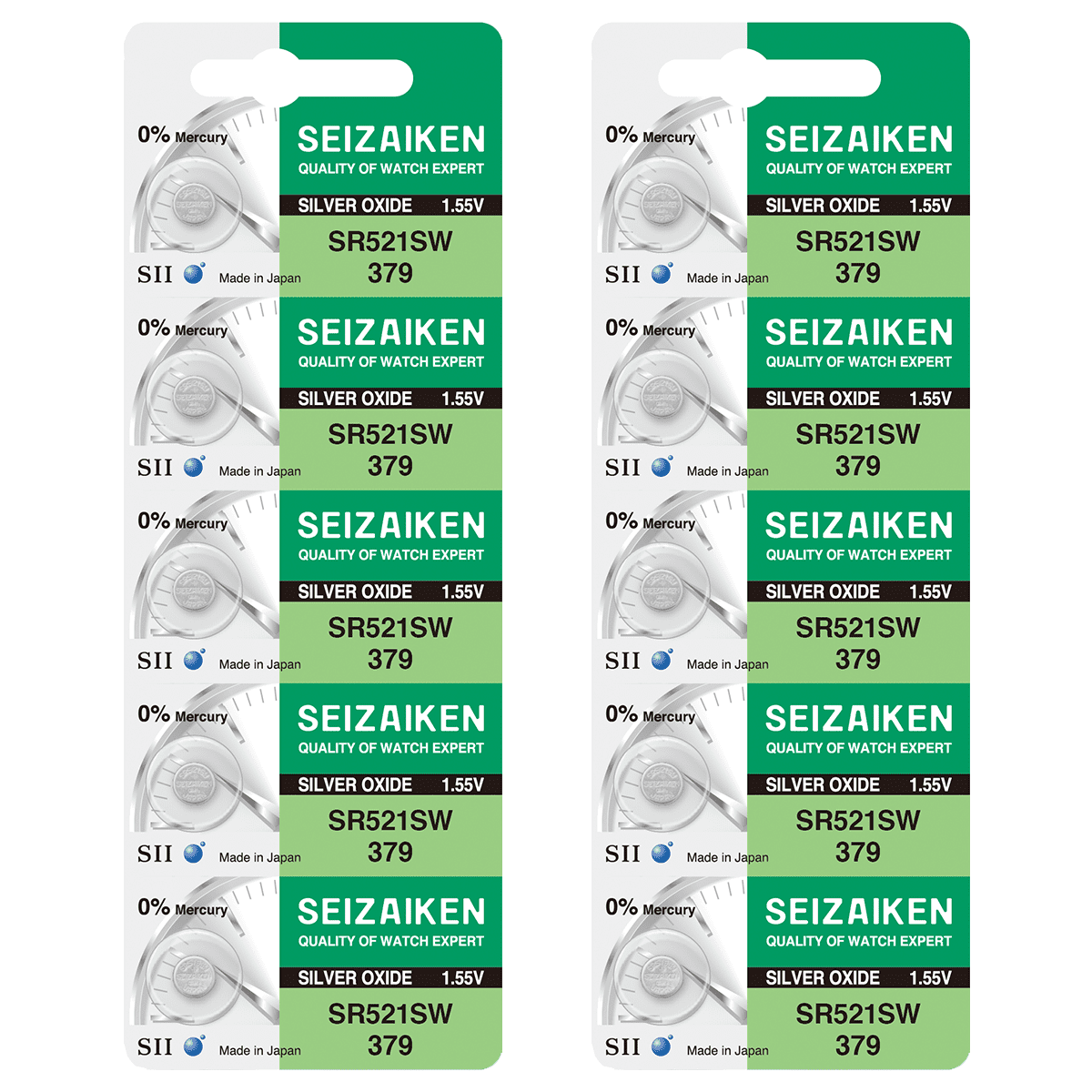 Pila MuRata 379 Silver Oxide SR521SW Hg 0 - Foto 12