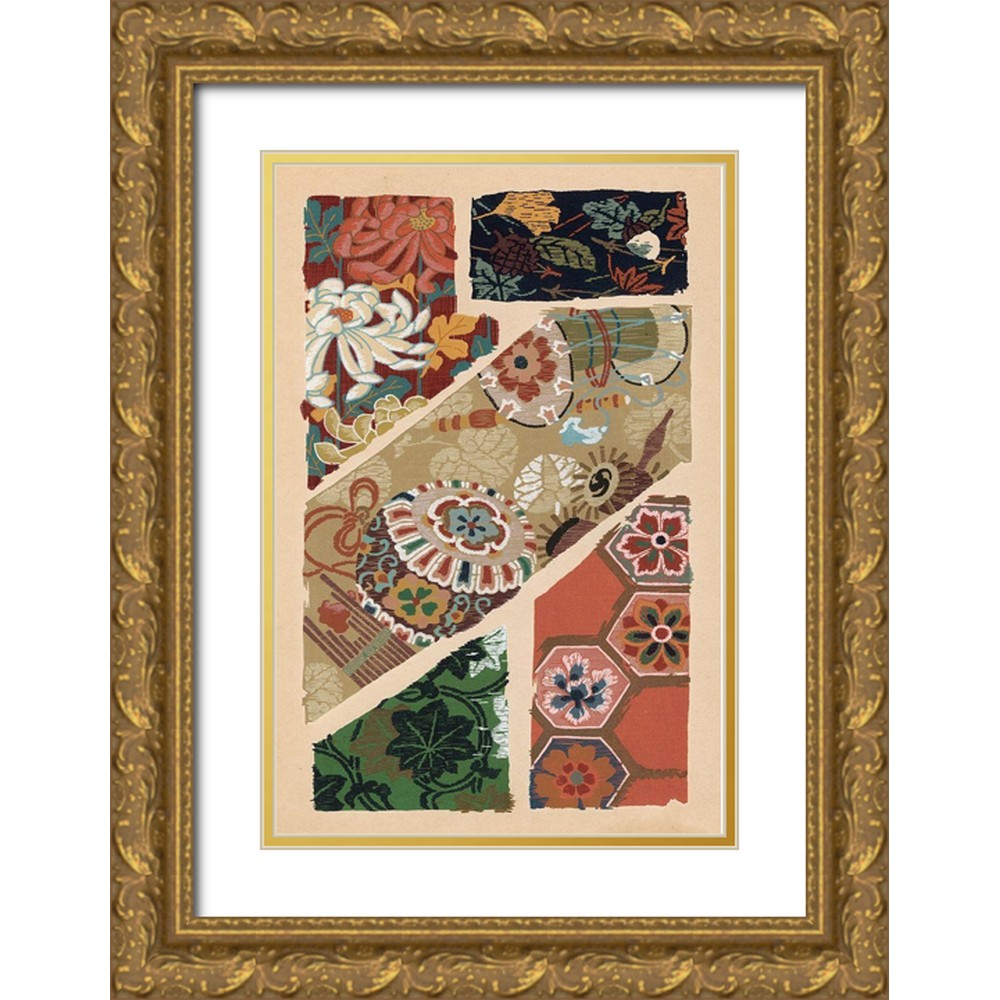 Seizan, Ema 11x14 Black Ornate Wood Framed with Double