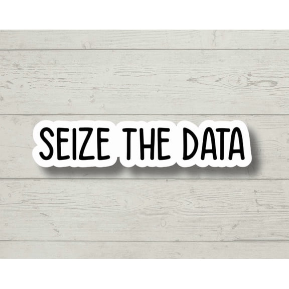 Seize Data Math Science Math Teacher Sticker