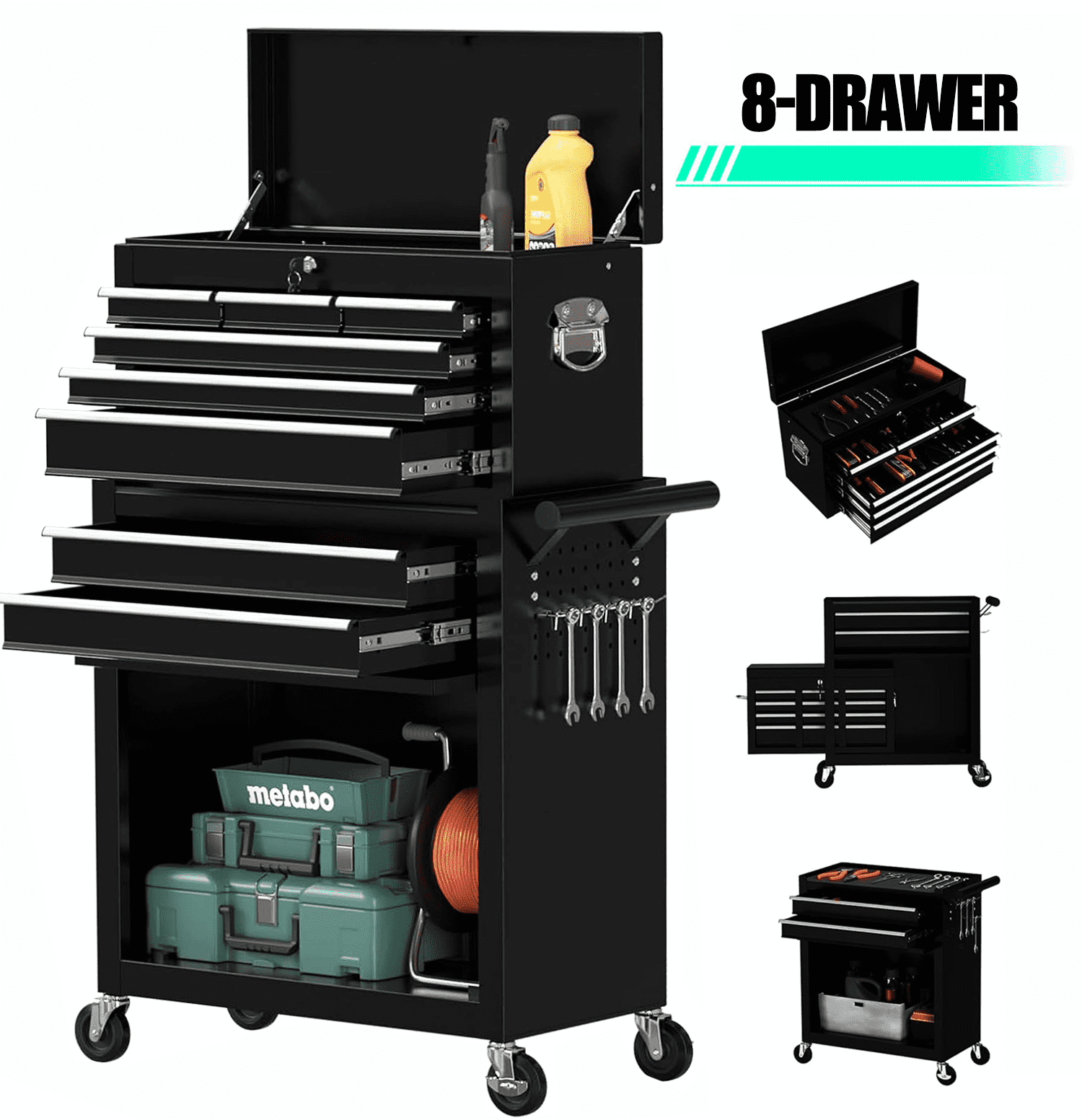 ロシア製　デジフロセット Walmart Black Friday Deals 2025 Seizeen 2-IN-1 Metal Tool Box, 8