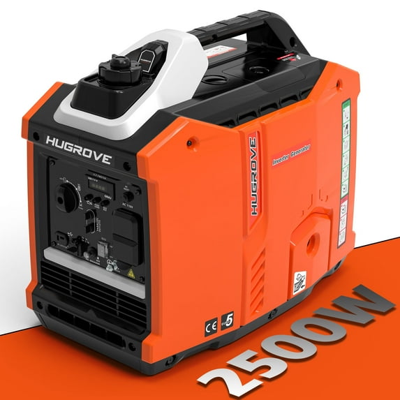 Seizeen 2500W Inverter Generator Gasoline, Portable Generator for Home Backup, Outdoor Super Quiet Generator for Camping, 122CC Powerful Generator Long Run Time, ECO Mode, 58LBS