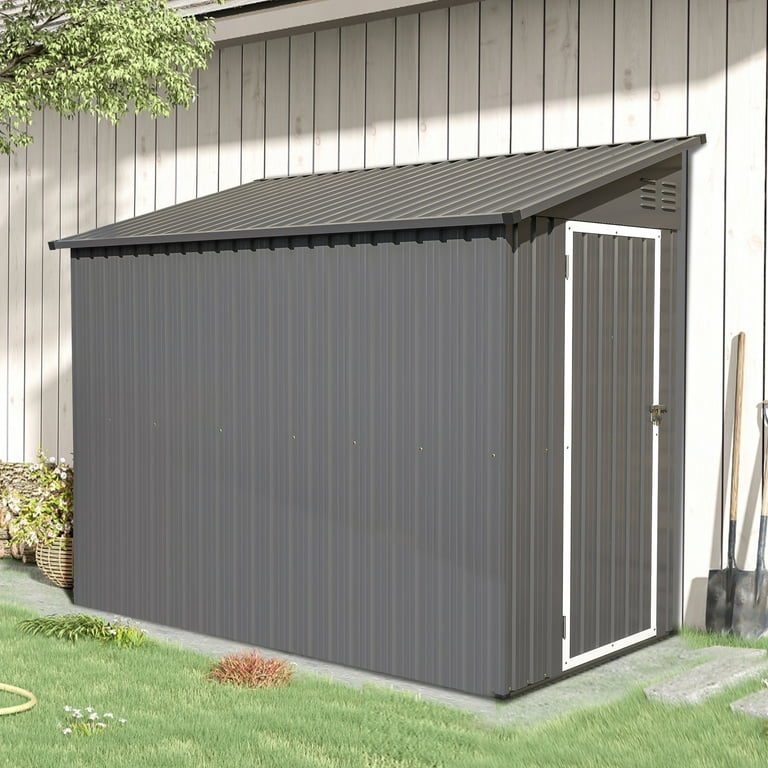 [美品]プレジオPRECIO磯4-530M STANDARD Seizeen 6x4FT Outdoor Storage Shed, Lockable Garden Tool Cabinet