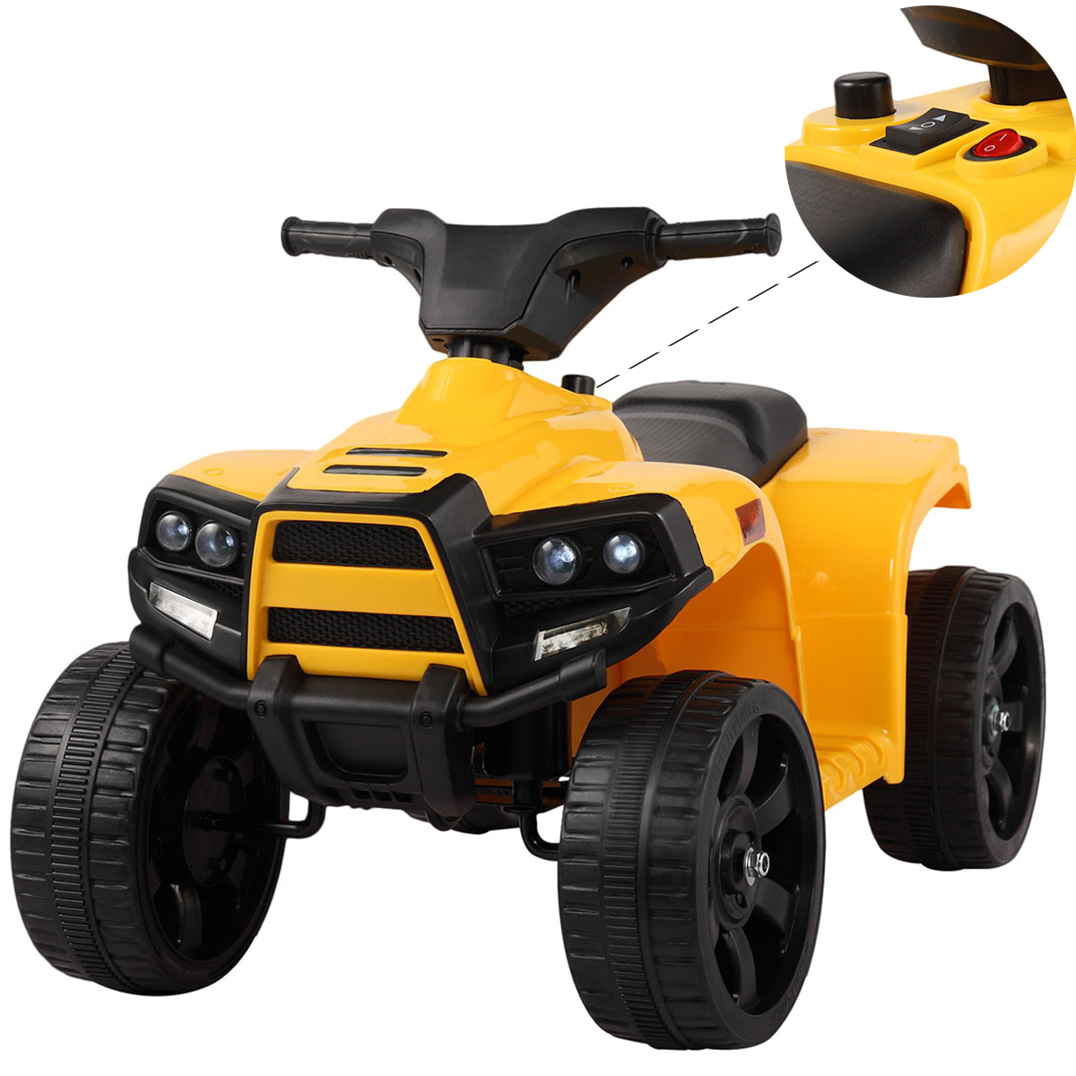 Seizeen 6V Kids 4 Wheeler, Ride On Toy Car Quad Bike, 3mph Safe Speed