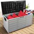 thumbnail image 1 of Seizeen Deck Box, 75 Gallon Outdoor Storage Box Waterproof, Resin Toy Box Storage Furniture for Garden Pool Indoor, 1 of 8