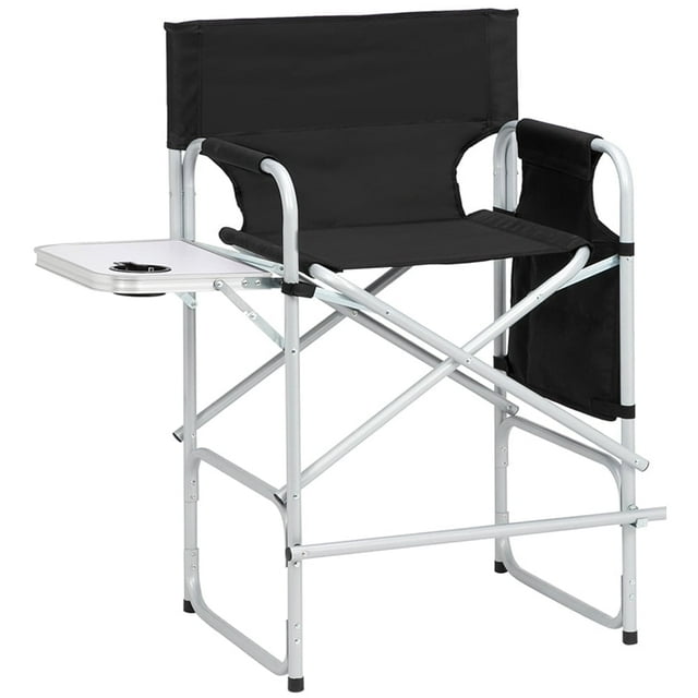 Seizeen Director Chairs for Outside, Folding Camping Chair Tall Directors Chair with Side Table and Side Bag, Heavy Duty Oversize Seat for Beach Fishing Picnic Chairs, Holds up to 300 lbs
