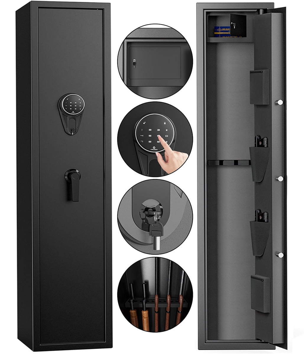 Seizeen Electronic Gun Safe on Sale, Digital Keypad Rifle Safe w/ Alarm