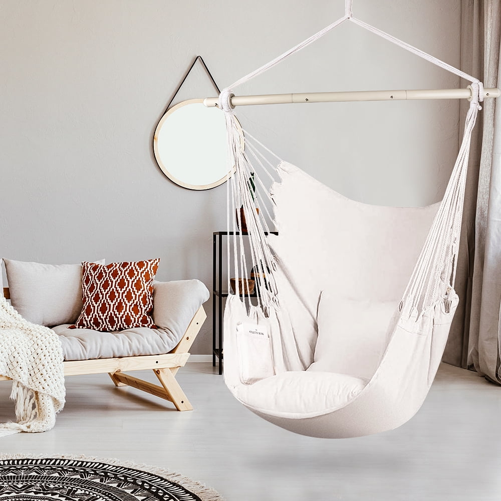 Seizeen Hammock Swing Chair, Hanging Rope Swing Hammock Chair with