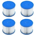 thumbnail image 1 of Seizeen Hot Tub Filters, 4 PCS SPA Filters Replacement for Round Rectangle Inflatable Hot Tub, 3.11''H x 3.93'' Dia, Screw Inner Dia 2.32'', 1 of 6
