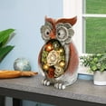thumbnail image 1 of Seizeen Outdoor Garden Statue, Owl Figurines Animal Garden Decor for Outside w/ Solar LED Lights, 25cm Resin Patio Lawn Ornament for Balcony/Yard, Cute Housewarming Gardening Gifts for Women, 1 of 10