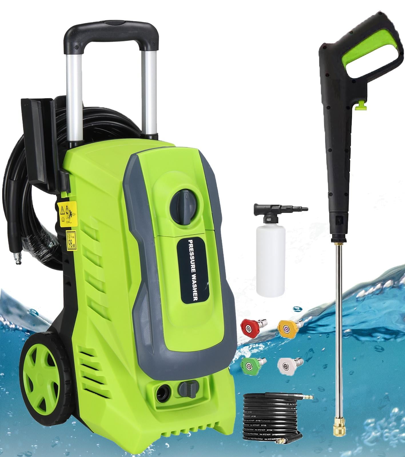Seizeen Pressure Washer, Multi Nozzles Power Washer Electric Powered