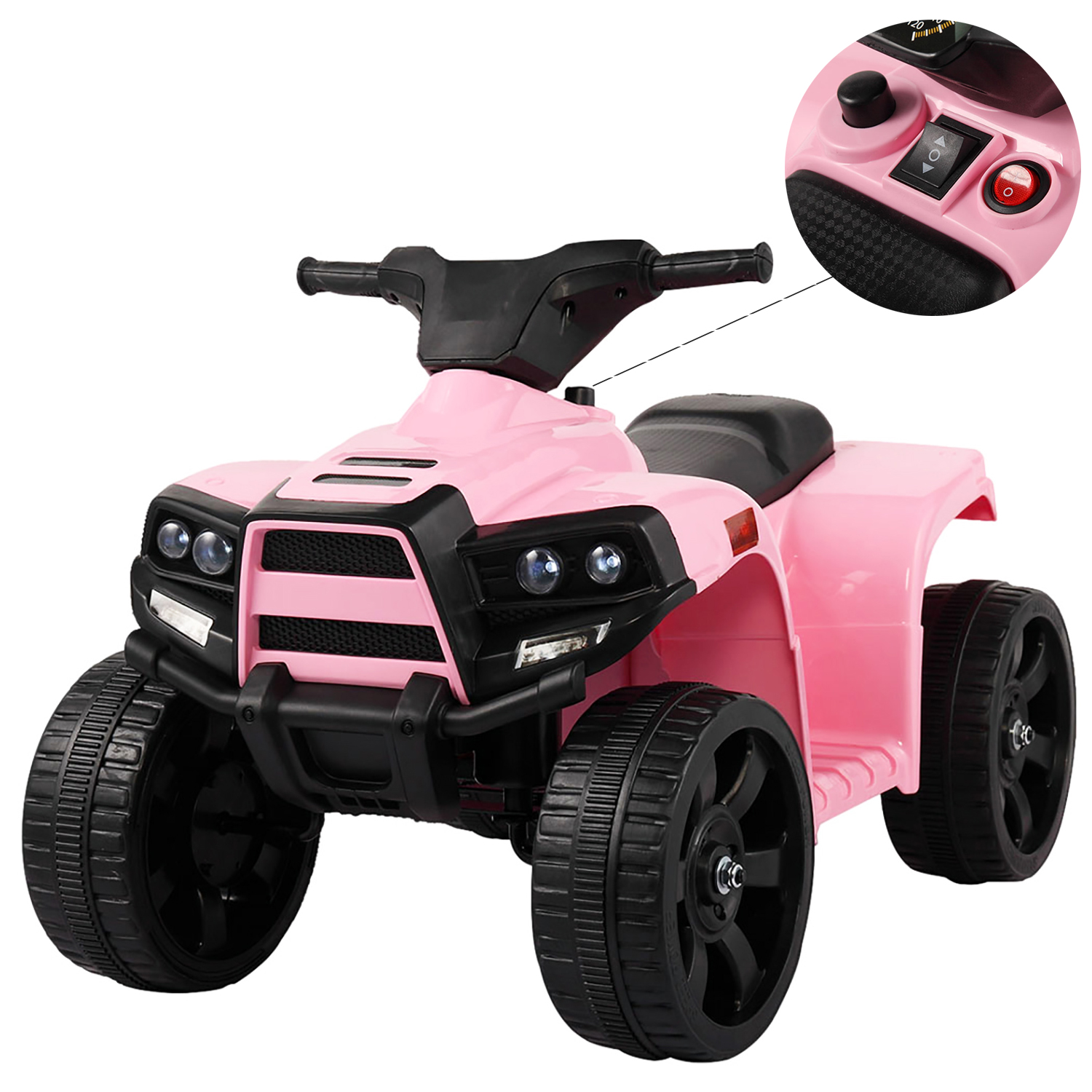 Seizeen Ride On Toy, 6V Ride On ATV for Kids, Electric 4 Wheeler Quad