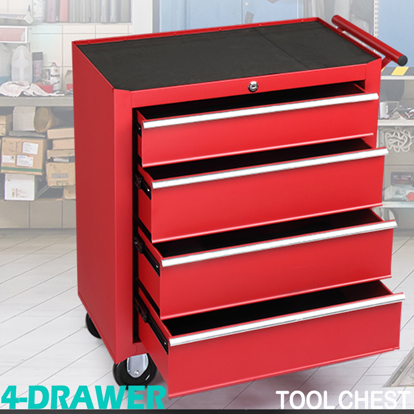 Seizeen Rolling Toolbox with 5 Drawers, Metal Storage Cabinet ...
