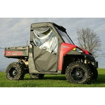 Seizmik UTV Soft Door Kit with Rear Window Compatible with Full Size Polaris Ranger 570 (2016-2023), 700 (2009), and 800 XP (2009-2014) Models | with Zippered Windows | Side by Side Accessories
