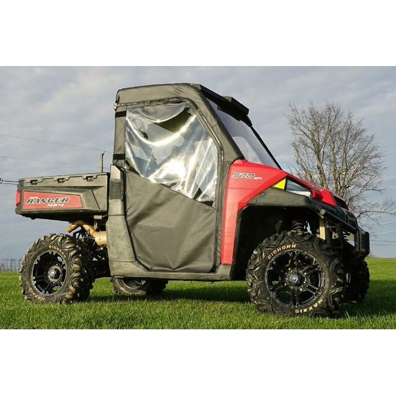 Seizmik UTV Soft Door Kit with Rear Window Compatible with Full Size Polaris Ranger 570 (2016-2023), 700 (2009), and 800 XP (2009-2014) Models | with Zippered Windows | Side by Side Accessories