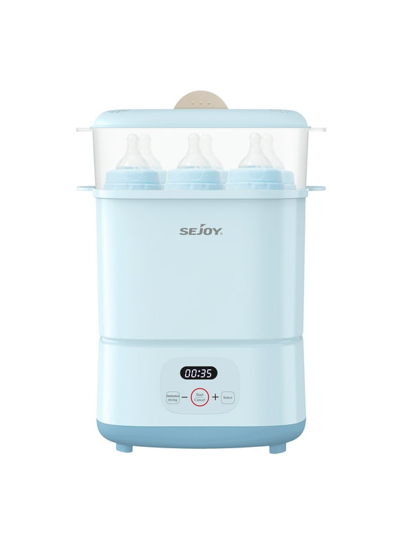 Sejoy Baby Bottle Sterilizer and Dryer, Warmer Milk, Heating Food, Electric Steam Sterilizer for Pacifiers Breast Pumps