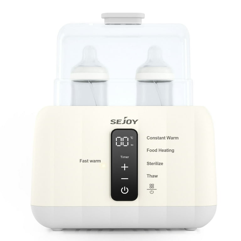Sejoy 6-in-1 Fast Baby Bottle Warmer with LCD Display, Steam