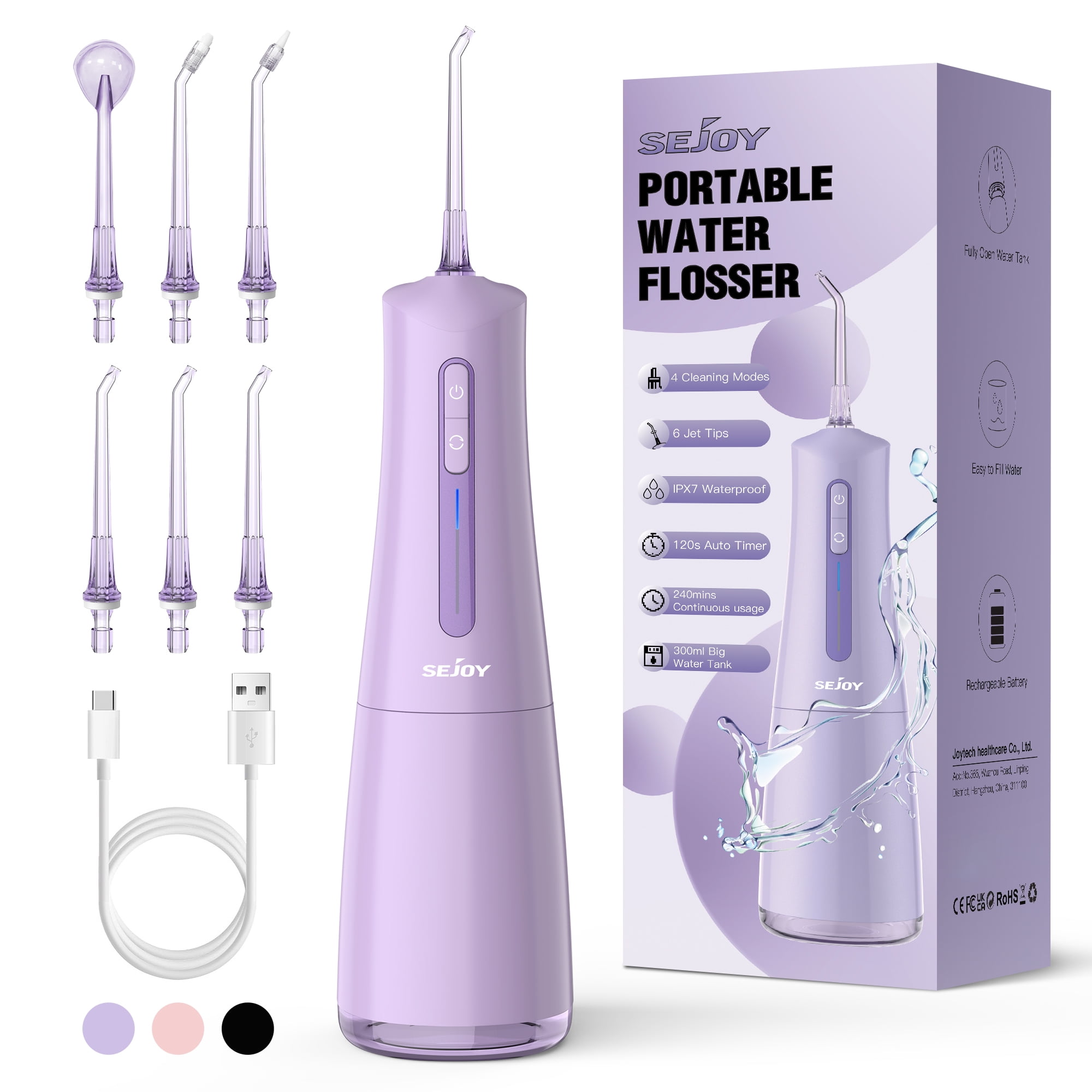 https://i5.walmartimages.com/seo/Sejoy-Cordless-Water-Flosser-Professional-Dental-Teeth-Cleaner-300mL-Tank-USB-Rechargeable-Oral-Irrigator-Home-Travel-Care-Purple_409e72d0-545c-4958-8976-06f01439dcc4.86321cff0126ededf453eb65489ab9d2.jpeg