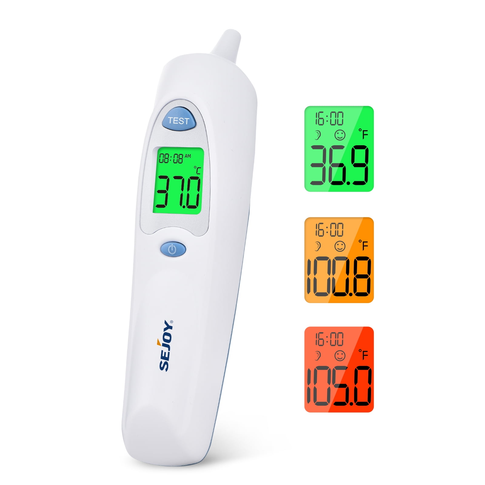Sejoy Digital Ear Thermometer Instant Read and Accurate Infrared Thermometer for Kids and Adults with Probe Covers