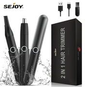 Sejoy Electric Ear and Nose Hair Trimmer Mocha N Painless Eyebrow Removal Clipper for Men Women Waterproof Nostril Hair Cleaner