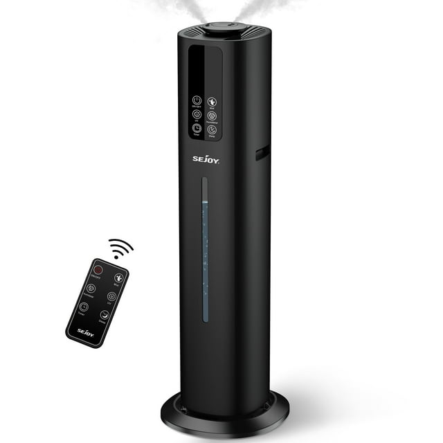 Sejoy 8L Ultrasonic Humidifier for Large Rooms, Top Fill, Remote