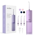 thumbnail image 1 of Sejoy Portable Water Flosser, Cordless Teeth Cleaner, 1900 Times/Min Pulse Rate Rechargeable Teeth Cleaner, 3 Modes with 140ml Tank, Purple, 1 of 8