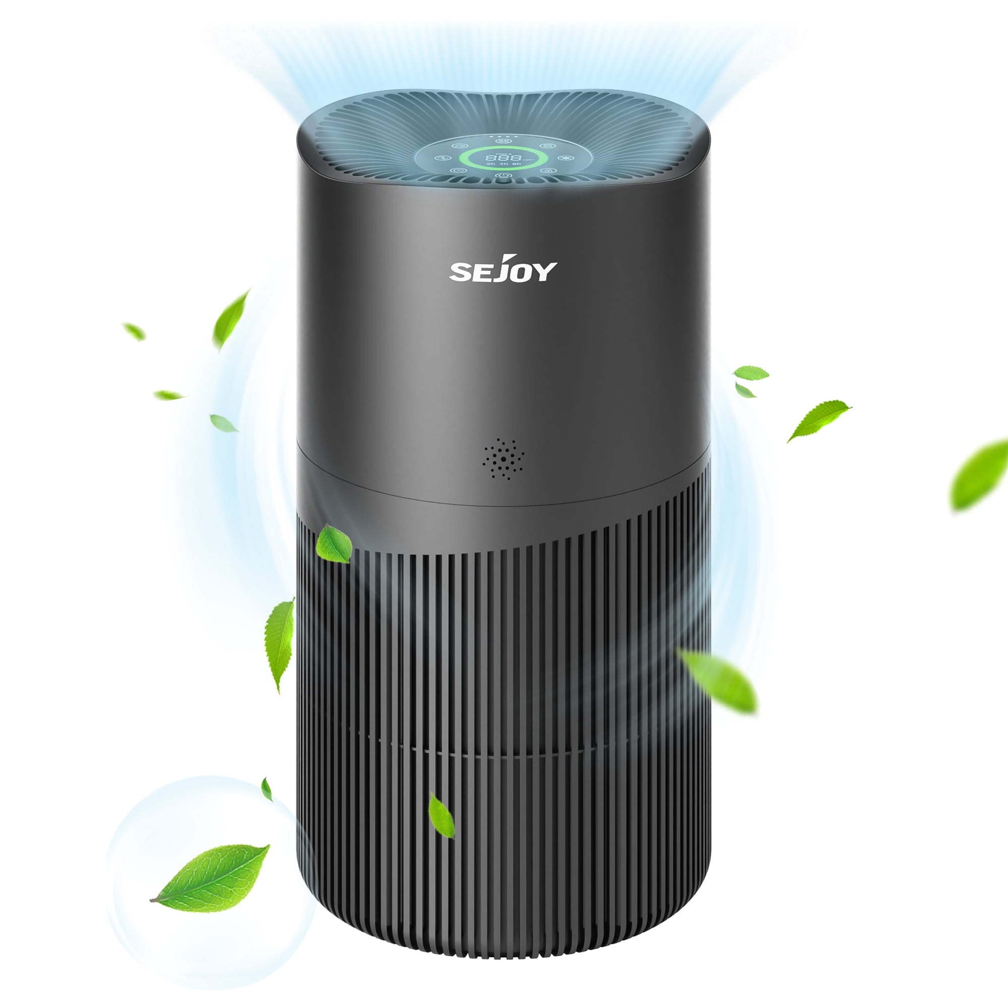 Sejoy Professional Air Purifier for Large Rooms up to 3120 Sq.ft, H13 True HEPA Filter, 4 Speeds ...