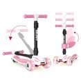 thumbnail image 1 of Sejoy Kids Kick Scooters 3- Wheel Light Up, Toddler Foldable Toy Scooter with Adjustable Removable Seat, Age 3+, Pink, 1 of 7