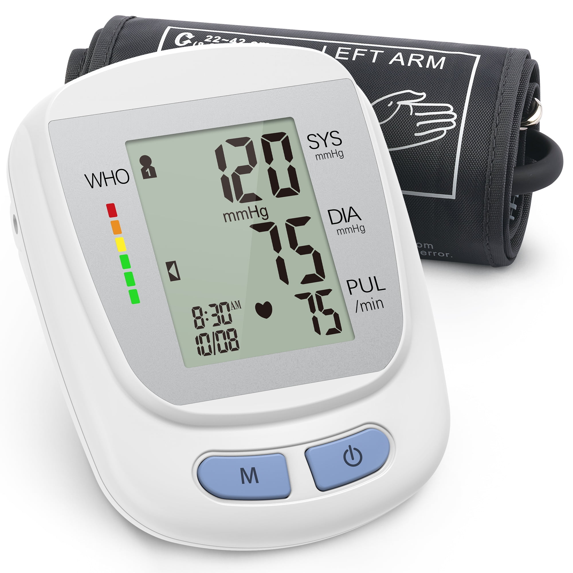 Sejoy Upper Arm Blood Pressure Monitor, BP Machine Large Cuff Screen