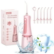 Sejoy Water Flossers for Teeth, Cordless Water Dental for Teeth Cleaning,Portable Oral Irrigator,Pink