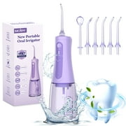 Sejoy Water Flossers for Teeth, Cordless Water Dental for Teeth Cleaning,Portable Oral Irrigator,Purple