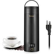 Sekaer Portable Electric Kettle, Mini Water Boiler, 4 Presets, 304 Stainless Steel, Auto Shut-off, Boil Dry Protection, New, Black