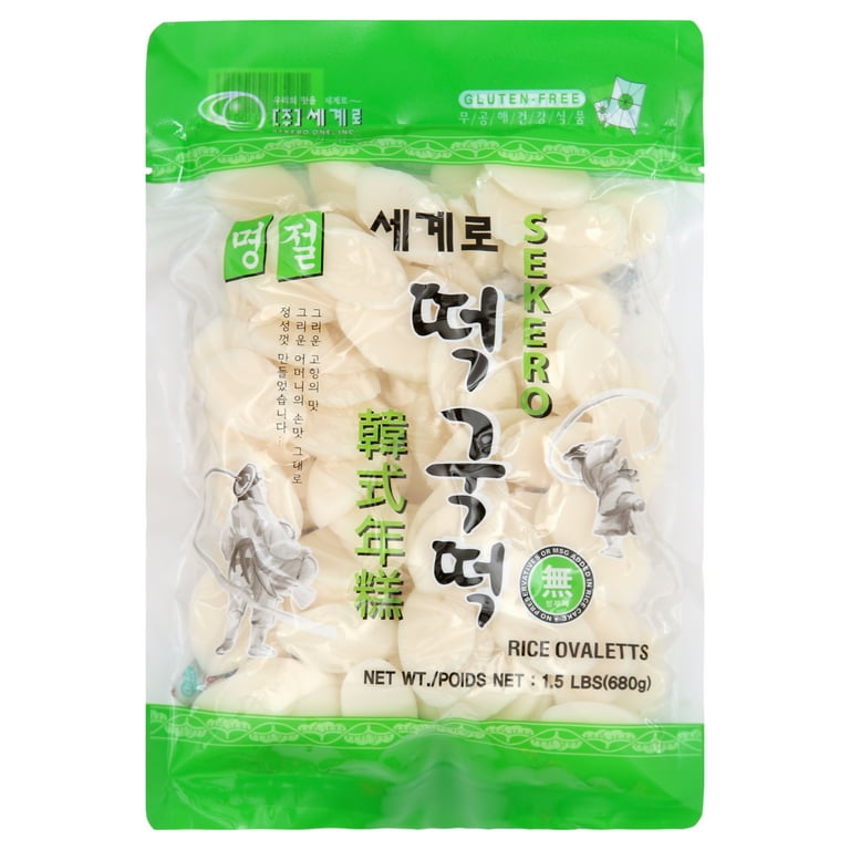 Sekero Korean Rice Cake Ovellets 24oz Pack for All-Time Meals
