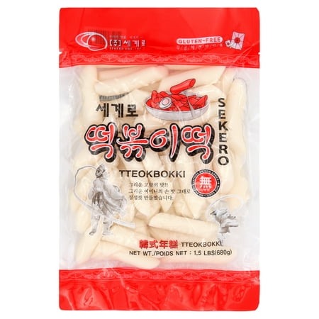 Sekero rice cake,Korean rice cake, Rice Sticks 24oz/pk (Pack of 1)