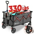 thumbnail image 1 of Sekey 330LBS Foldable Wagon with 220L Large Capacity, Heavy Duty Collapsible Wagon Cart, Utility Folding 600D Oxford Fabric Cart with All Terrain Wheels for Garden Beach Sport Camp Shop Grocery, Gray, 1 of 8