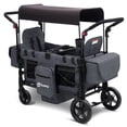 thumbnail image 1 of Sekey 4-in-1 Multi-Function Transport Wagon Cart with Removable Canopy, Heavy-Duty Folding Collapsible Wagon with All-Terrain Wheels, Foldable Utility Cart with Table. Black, 1 of 6